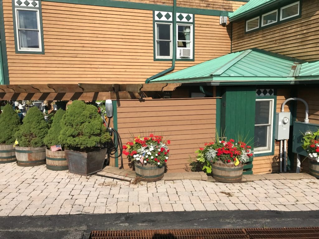 Tesla and electric Vehicle Charging Station in Deep Creek Lake, Maryland