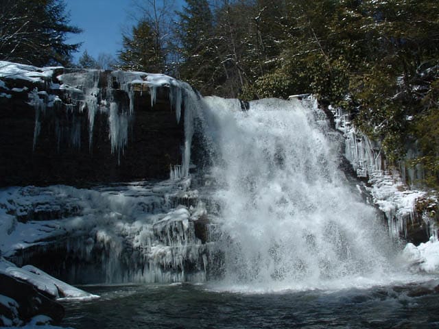 Winter at Swallow Falls State Park